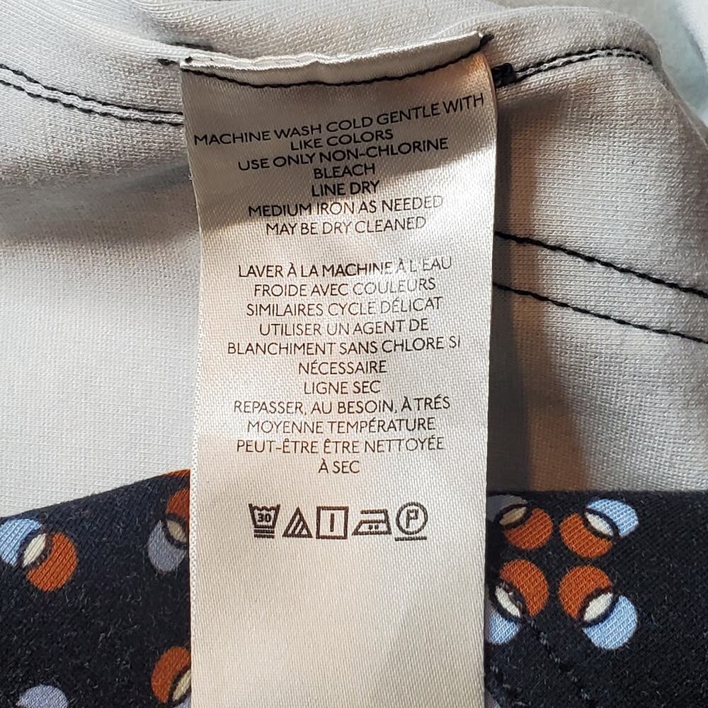 Maeve Wide Leg Pants in black with Orange & Light Blue Floral Print - Picture 6 of 9